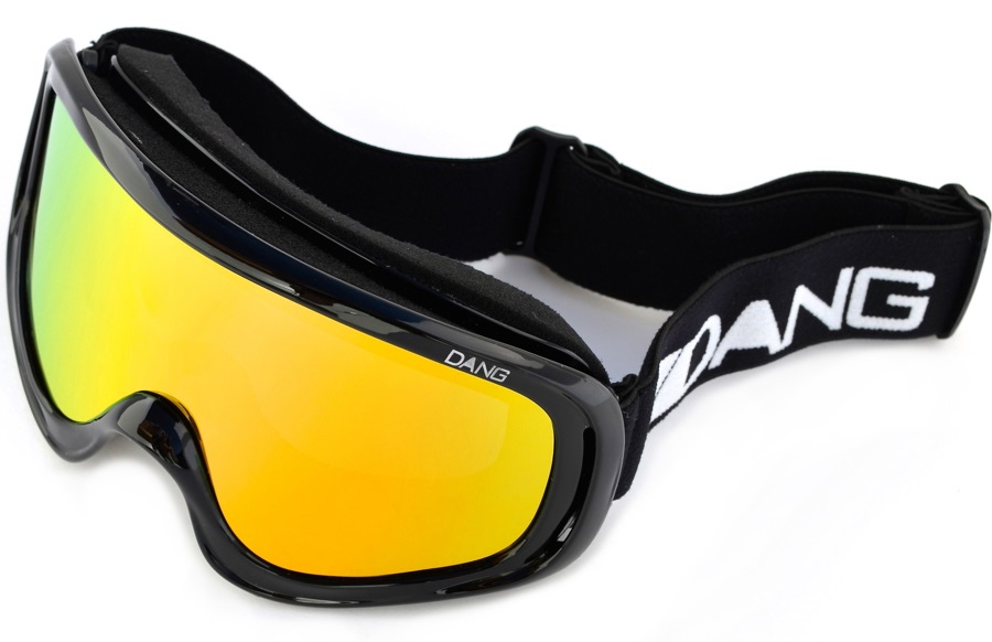 Dang Shades Dang Snow Snowboard/Ski Goggles, M, Gloss Black, Fire